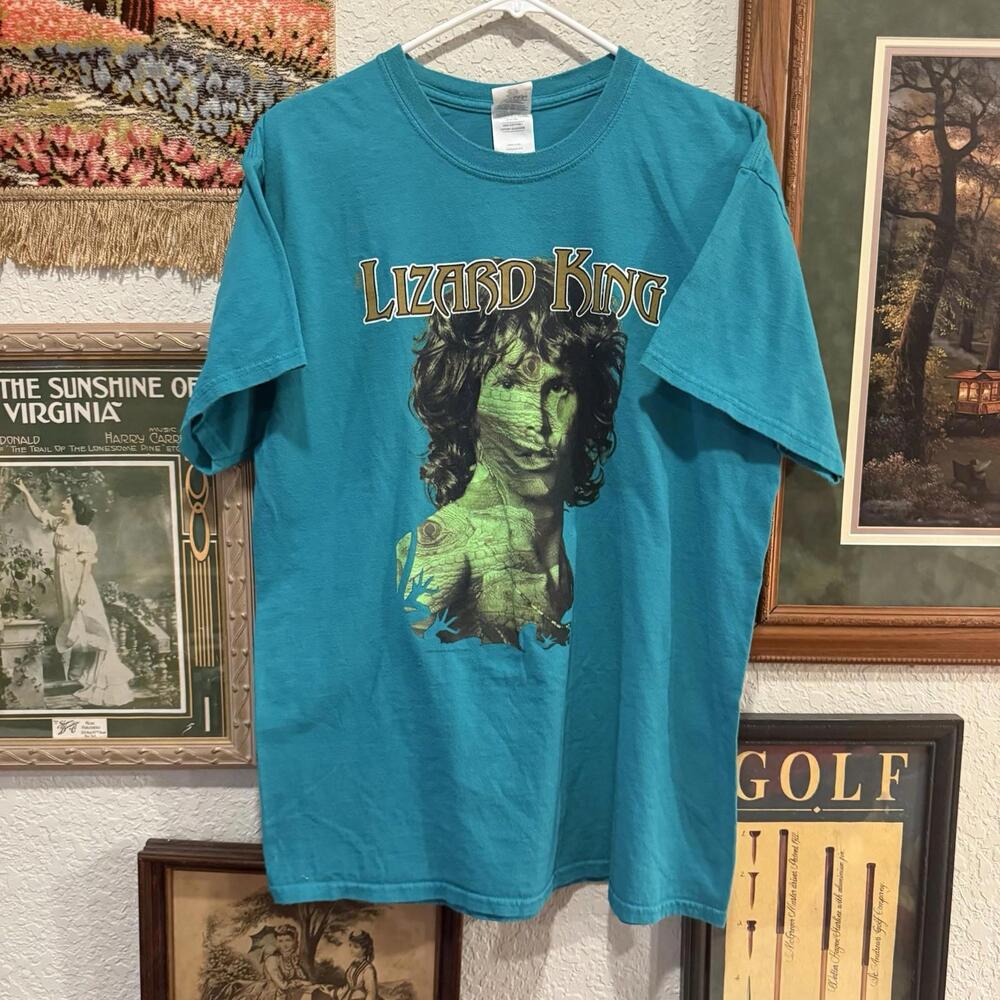 Vintage 2000 RARE The Lizard King Jim Morrison The Doors Rock T-Shirt Size Large - Picture 1 of 7